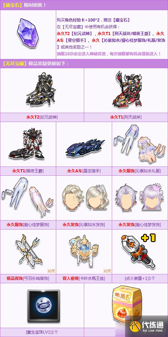 QQ飞车9月无尽寻宝活动