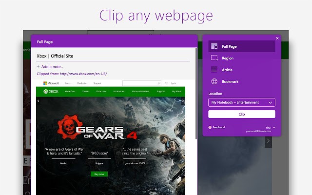 onenote web clipper插件