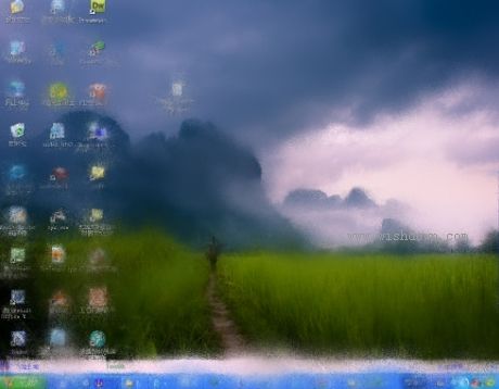 显示器进水屏保