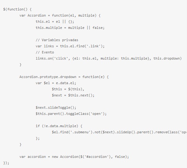动画手风琴折叠菜单栏