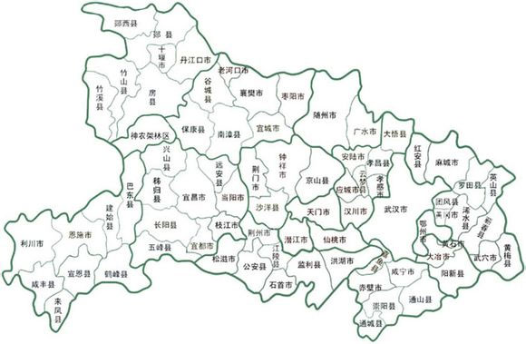湖北省地图
