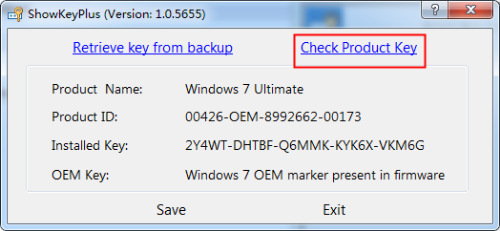 查看电脑激活秘钥