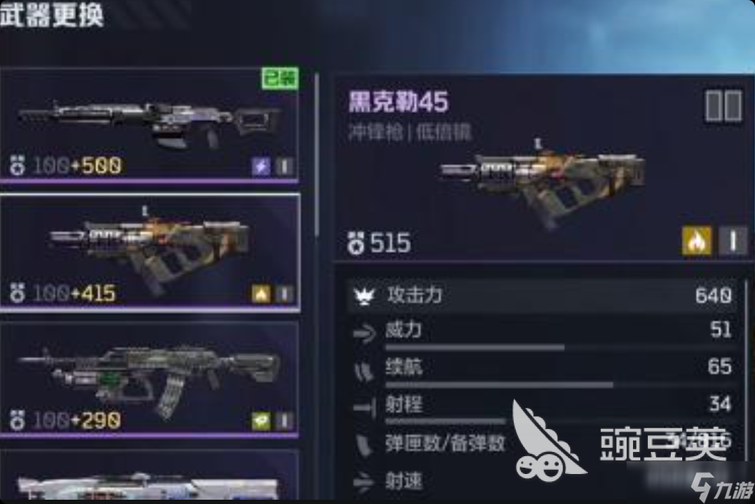 逆战未来冲锋枪有哪些