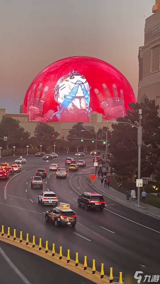 《无主之地4》亮相拉斯维加斯巨型球：铁头功猛猛砸