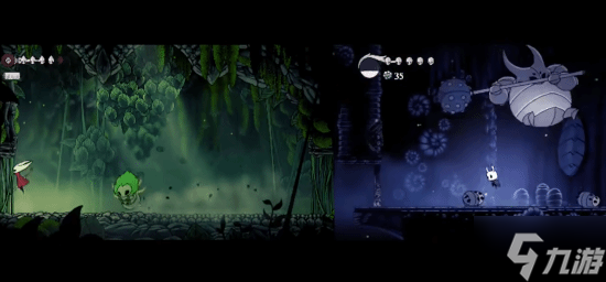 左右互搏！大神同时操作《空洞骑士》初代与《丝之歌》的角色