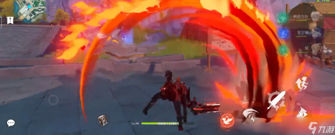 原神手游卢迪克怎么打重击