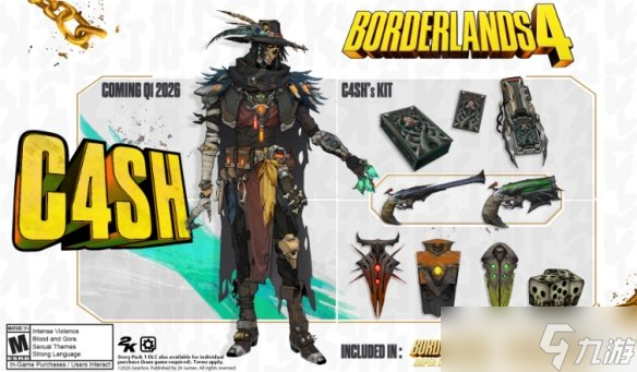 《无主之地4》首位DLC秘藏猎人“老钱”亮相