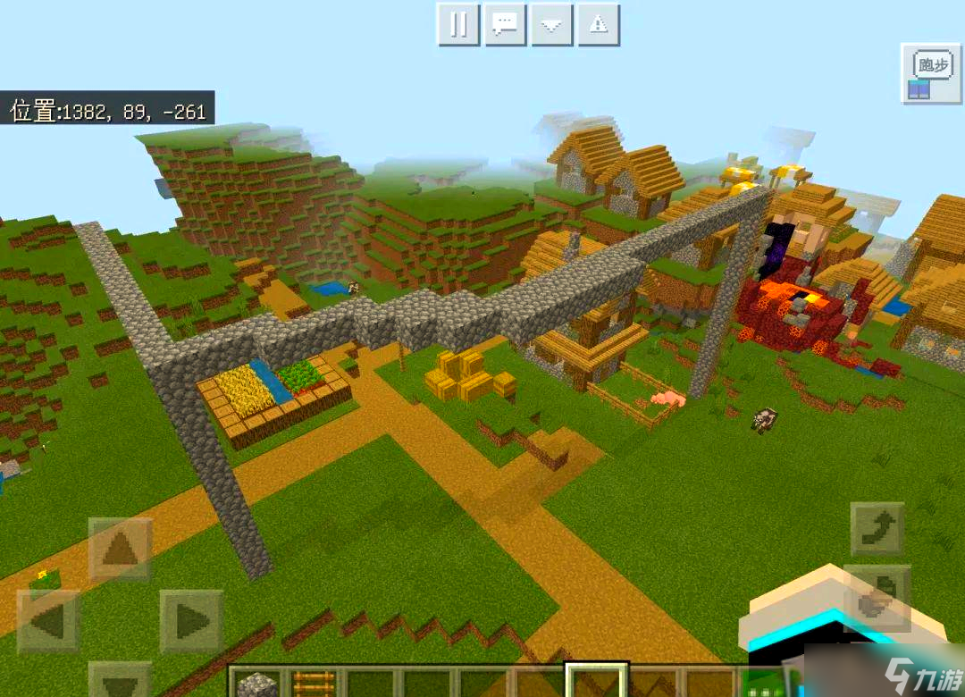 我的世界村庄要塞建造_我的世界村庄改造