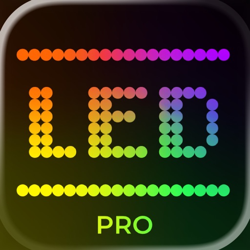 LED 横幅 PRO：同步滚动文本, 动画字幕屏